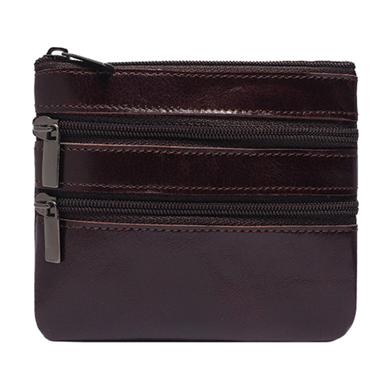 AP201 Stylish Cowhide Leather Small Wallet Zipper Pocket Design Cards Coins Cash Holder Purse AP201 Stylish Cowhide Leather Small Wallet Zipper Pocket Design Cards Coins Cash Holder Purse